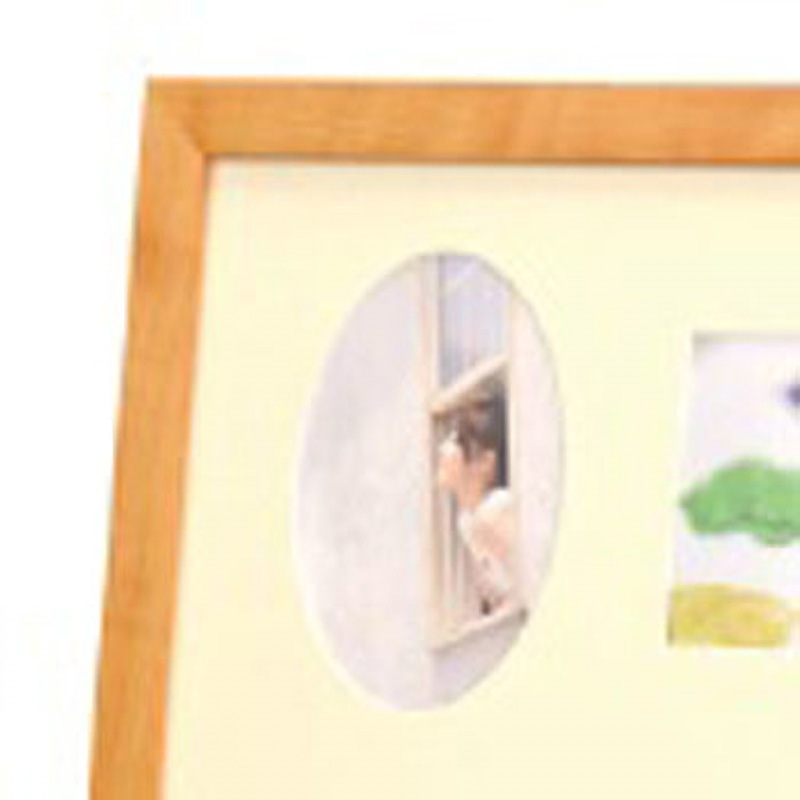 5名さま　A3サイズ【似顔絵オーダー】ホワイトフレーム 118005 フォトフレーム A3・多窓・A4兼用 万丈 ナチュラル色 適合