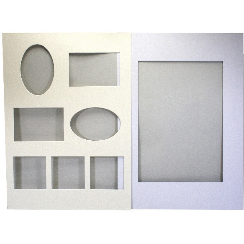 118005 フォトフレーム A3・多窓・A4兼用 万丈 ナチュラル色 適合