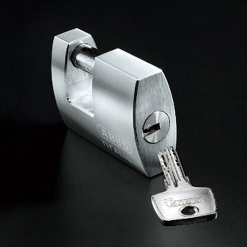 TITALIUM 98TI/70 カンヌキ式シリンダー南京錠 ABUS キー式 【通販 