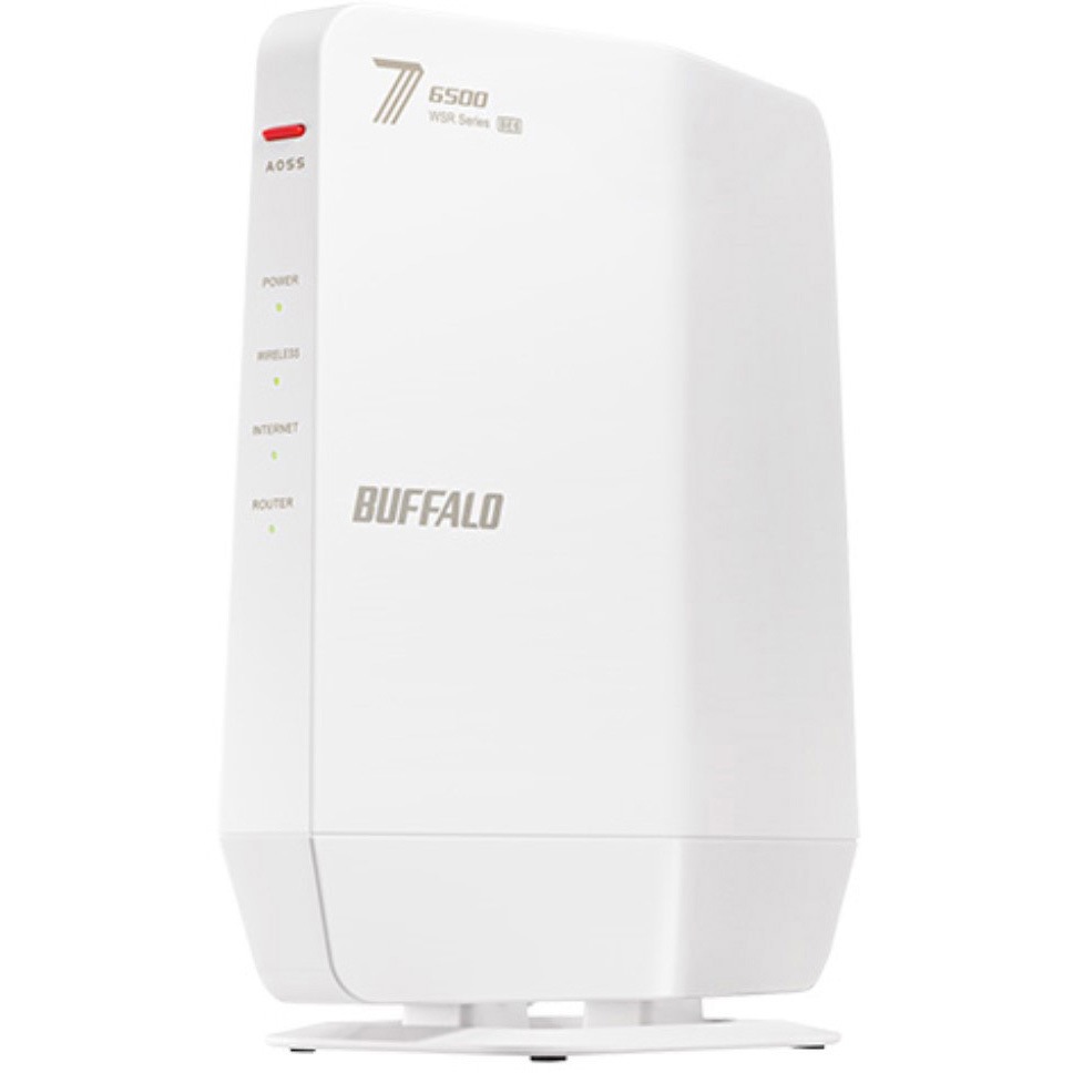BUFFALO 無線LANルーター WSR6500BE6P 本体 WSR6500BE6P-WH 無線LAN親機 802.11be/ax/ac/n/a/g/b 5764+688Mbps 1個