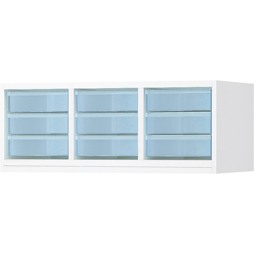 BWU-PA209SAWNP-K システム収納 エディア トレーユニット(壁固定金具付)組立・設置サービス付き コクヨ 3段 W900×D450タイプ 引出し型 高さ350mm  BWU-PA209SAWNP-K