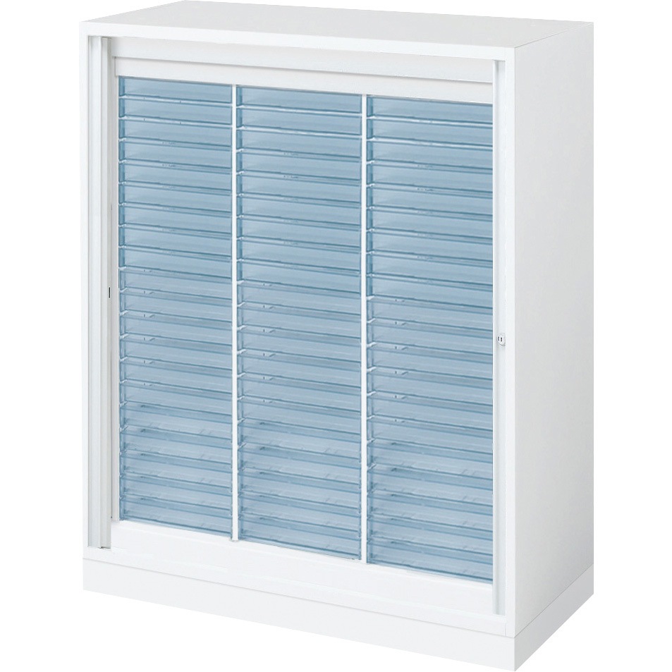 BWU-SHPA159SAW-K システム収納 エディア トレーユニット(ベース付)組立・設置サービス付き コクヨ 20段 W900×D450タイプ 引出し型 高さ1110mm  BWU-SHPA159SAW-K