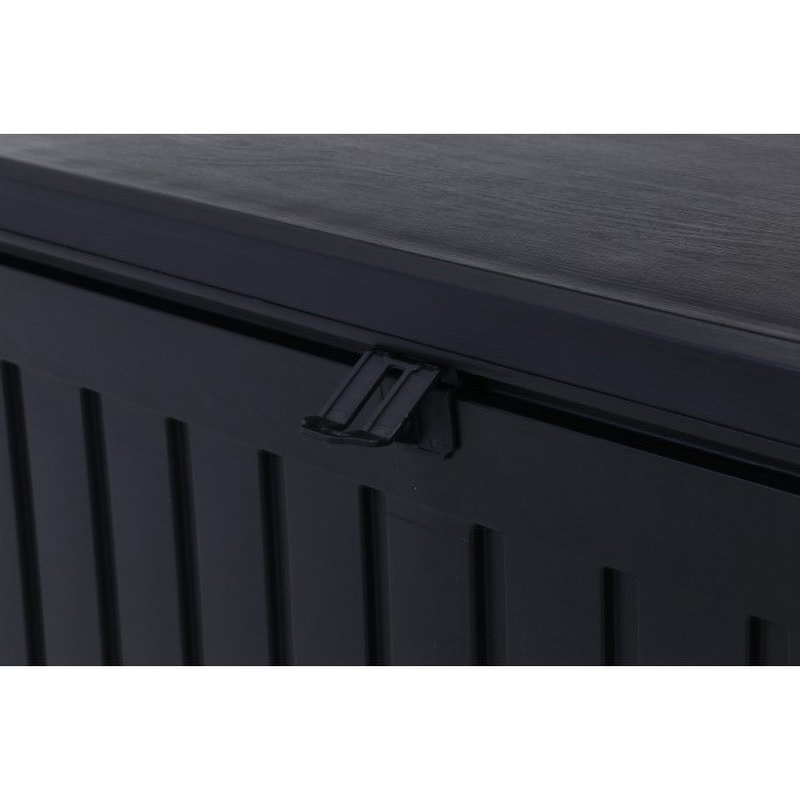 38357 収納BOXベンチ BK 不二貿易 高さ550mm幅1090mm奥行515mm 【通販