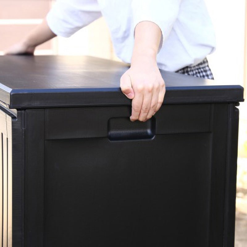 38357 収納BOXベンチ BK 不二貿易 高さ550mm幅1090mm奥行515mm 【通販