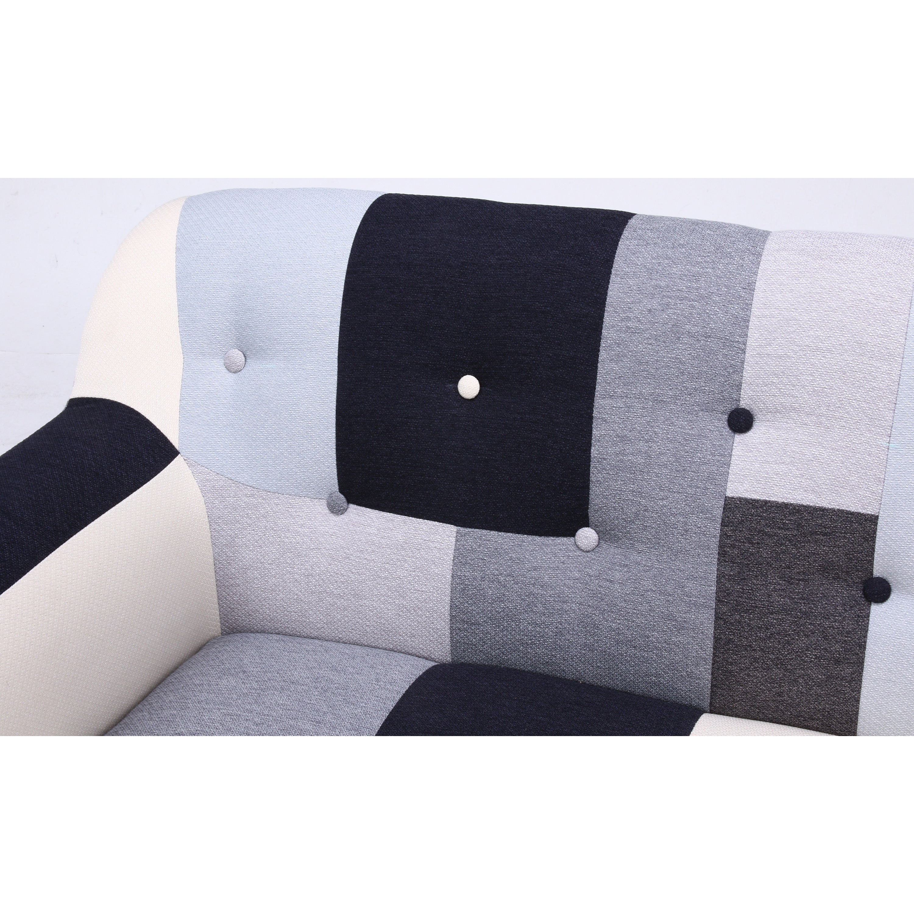 不二貿易 ソファ 2人掛け パッチワーク ブルーグレー シーザー 48374 Amazon｜不二貿易 ソファ 2人掛け コンパクト 幅125×奥行71×高さ69cm