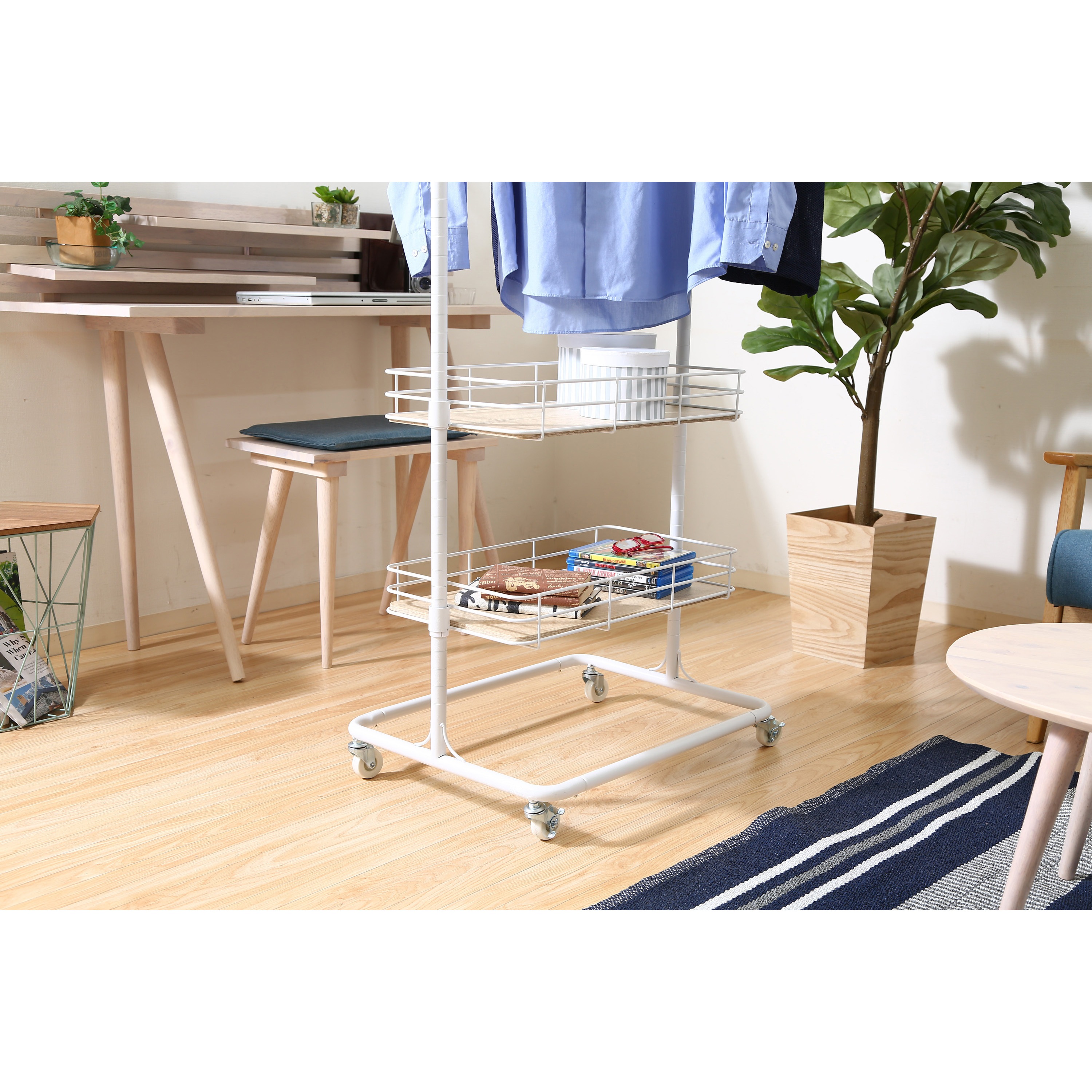 16699 ハンガーラック ビクター 不二貿易 色WH - 【通販モノタロウ】 