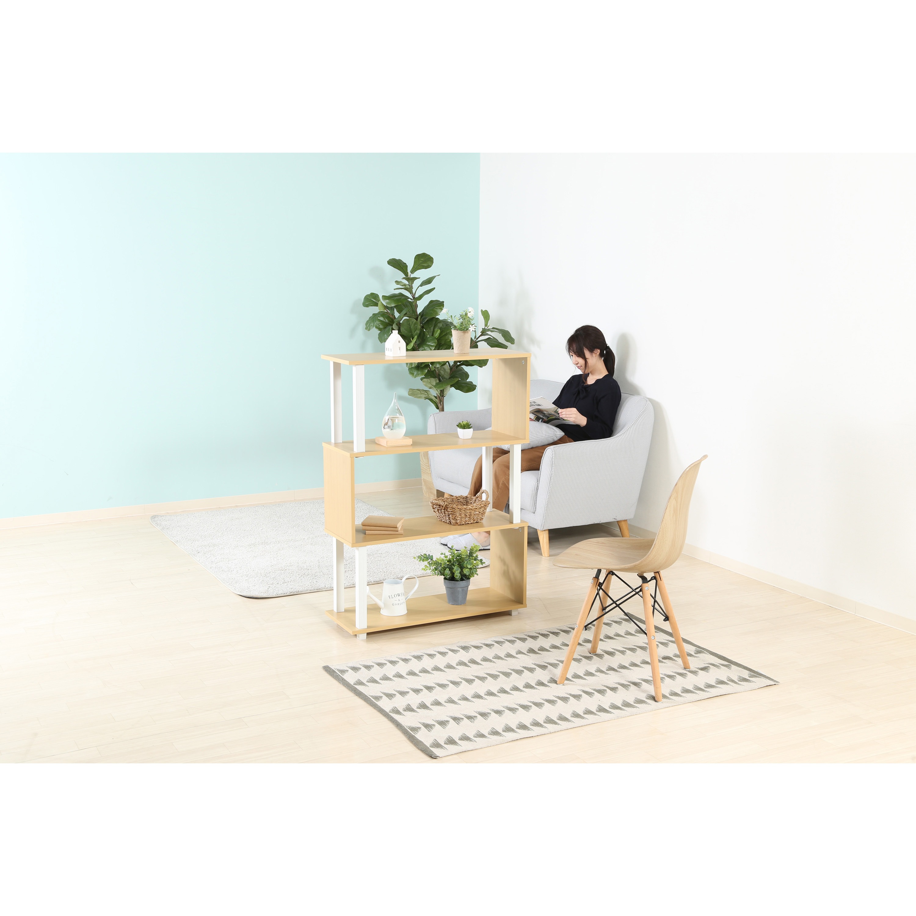 99596 フィット S型ディスプレイラック3段 1台 不二貿易 【通販