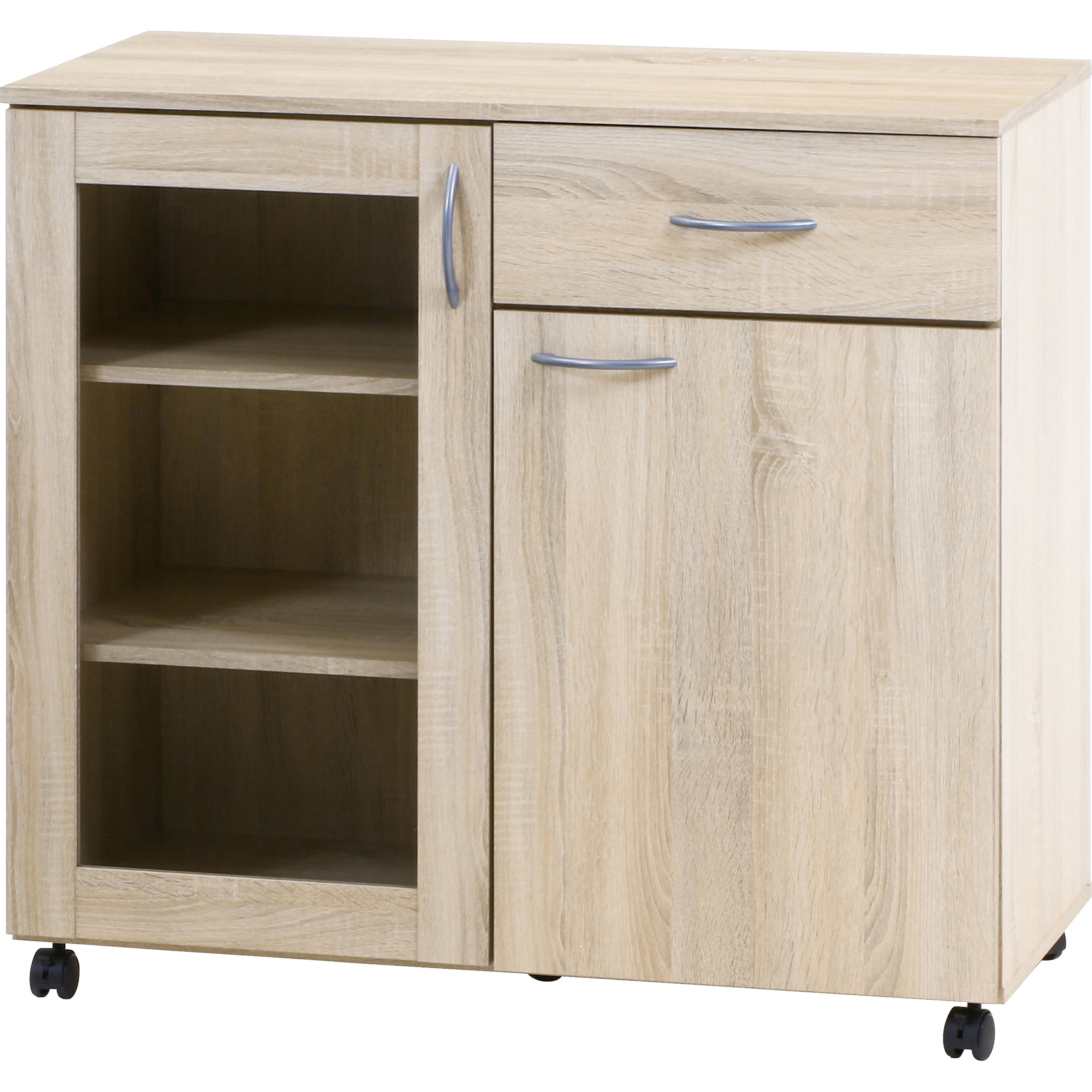 不二貿易キッチンカウンター食器棚120cm