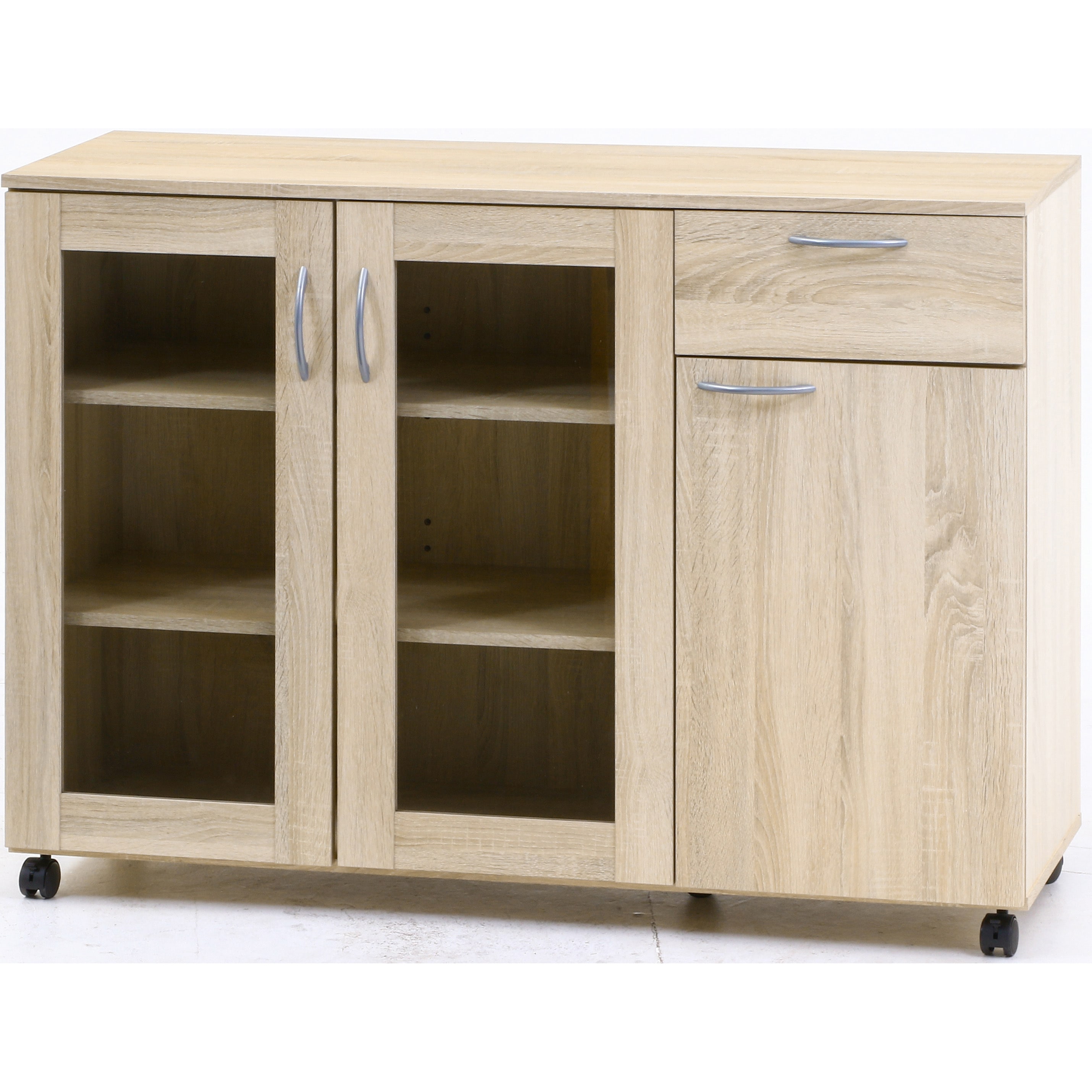 99904 キッチン収納キャビネット 不二貿易 外寸(幅×奥行×高さ)1152×398×840mm