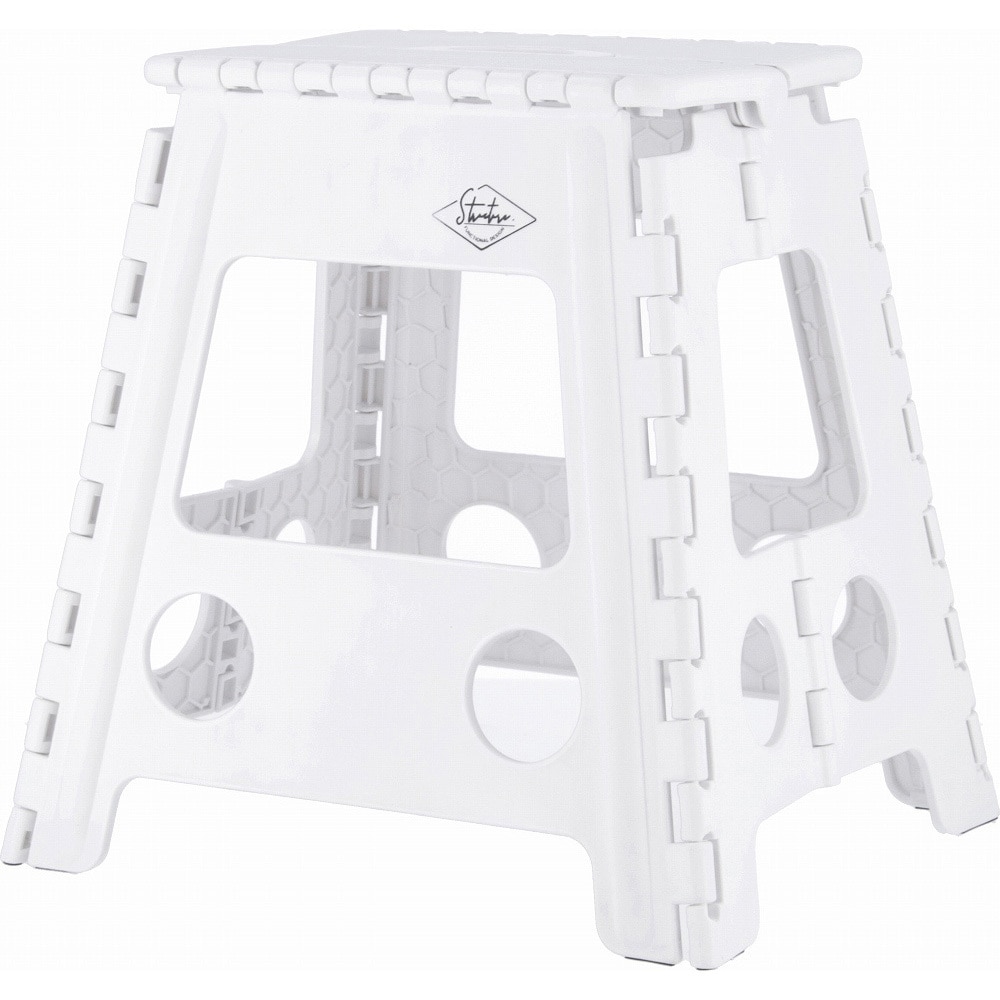 86876 フォールディングステップスツール H39cm 1個箱 不二貿易