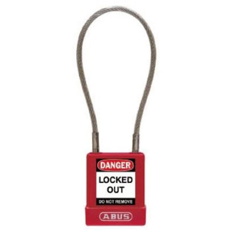 76/40CAB40 Rouge Cadenas 76 cable 40 cm Rouge Varie 1個 ABUS 【通販モノタロウ】