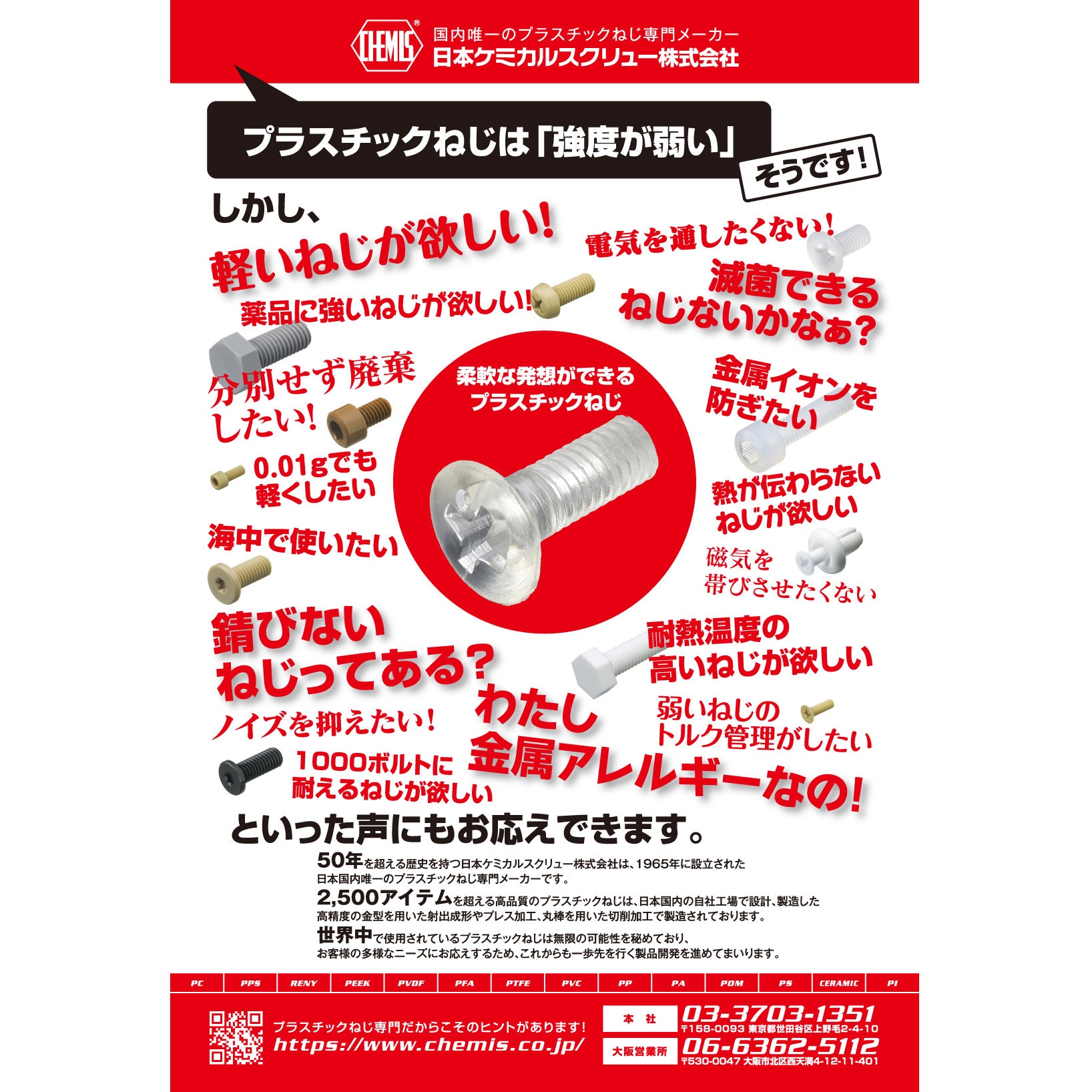 PEEK/PH M3-12 十字穴付ナベ小ネジ (ポリエーテルエーテルケトン PEEK・全ねじ) ケミカルスクリュー 六角穴 なべ 0.5mmピッチ  呼びM3長さ12mm 1袋(100本) - 【通販モノタロウ】