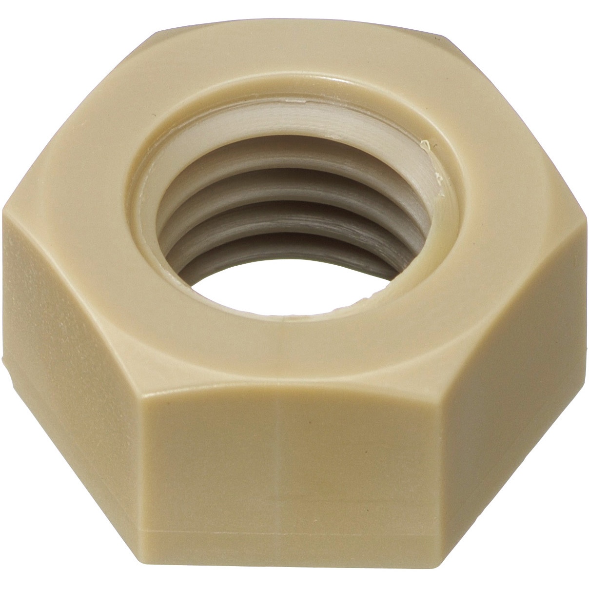 ケミカルスクリュー　ポリエーテルエーテルケトン　六角ナット　Ｍ６　（１００個入）　　PEEK/NT M6　207-8158