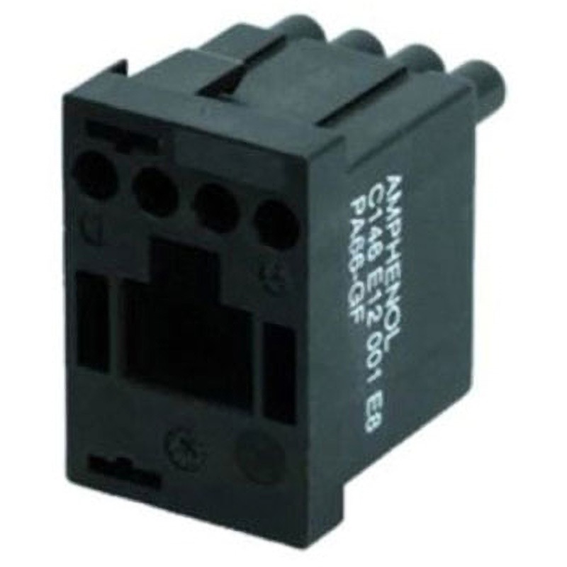 C146E12001E8 Heavy Duty Power Connector Pin Module 12 1袋 5個入 AMPHENOL 1袋(5個) C146E12001E8