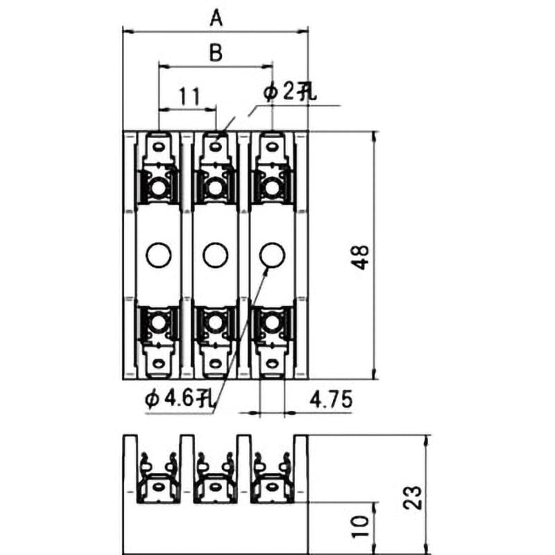 F-3321-N-2P ヒューズホルダー サトーパーツ 10A 250V - 【通販