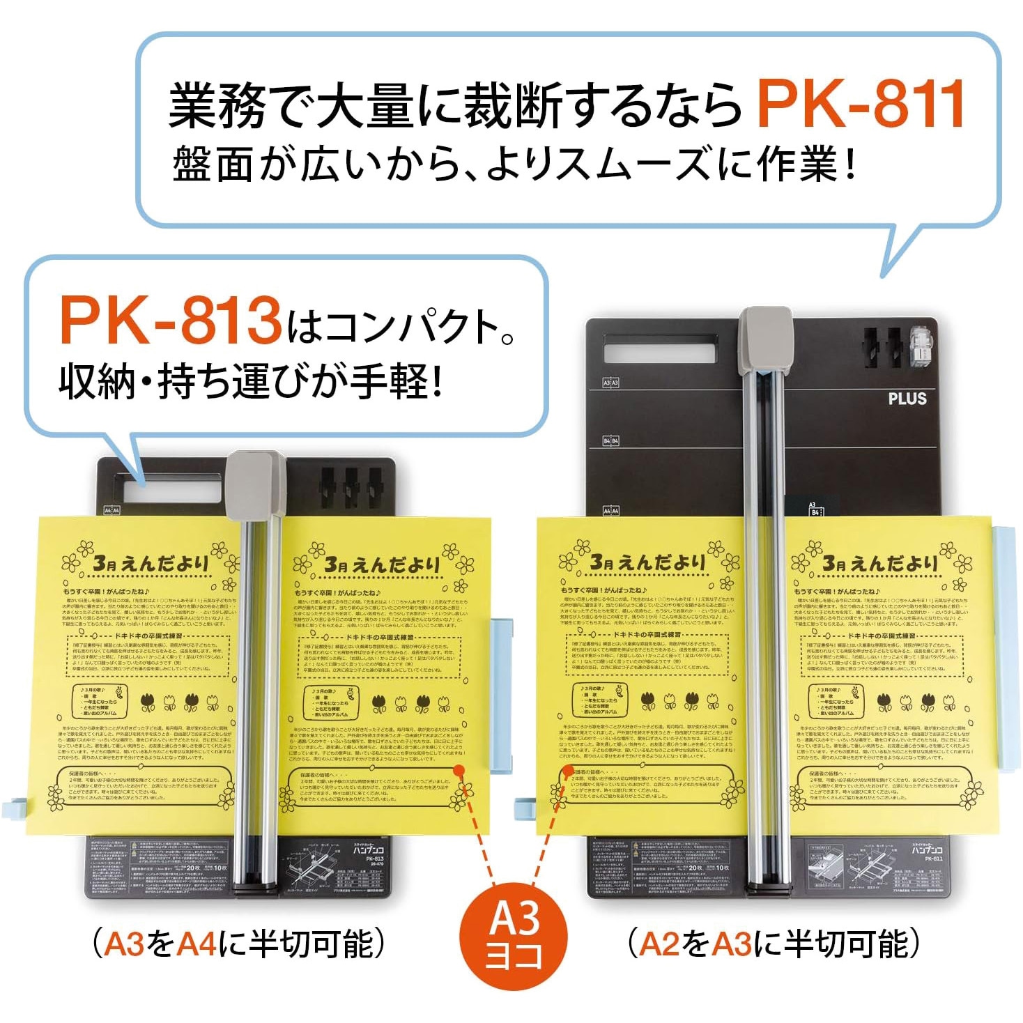 裁断 半月板のすべて PLUS WEB CATALOG | スライドカッター・断裁機・ペーパー