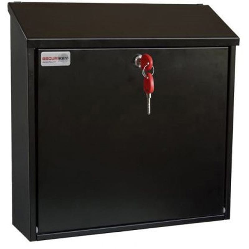 BSPB-TOP365-RK Post Box Std Top Load Black Securikey 1個 BSPB-TOP365-RK