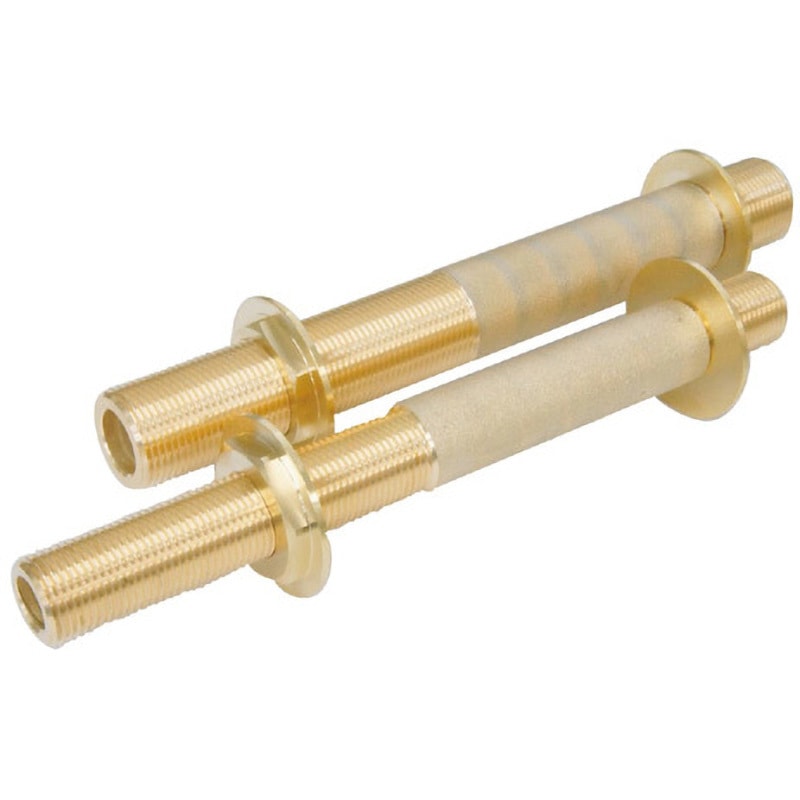 M141KBC 砲金製壁貫通ニップル ミヤコ 寸法13×220 M141KBC