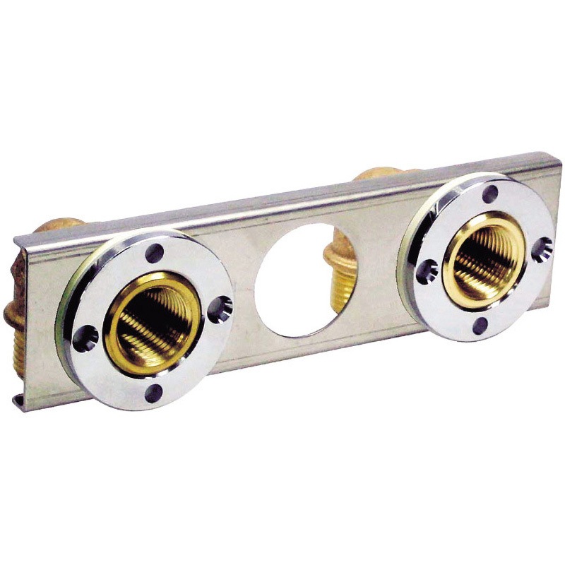 M337PW ユニットエルボ プレート付(両ルーズ・外ネジ) ミヤコ 寸法13ダブル  M337PW