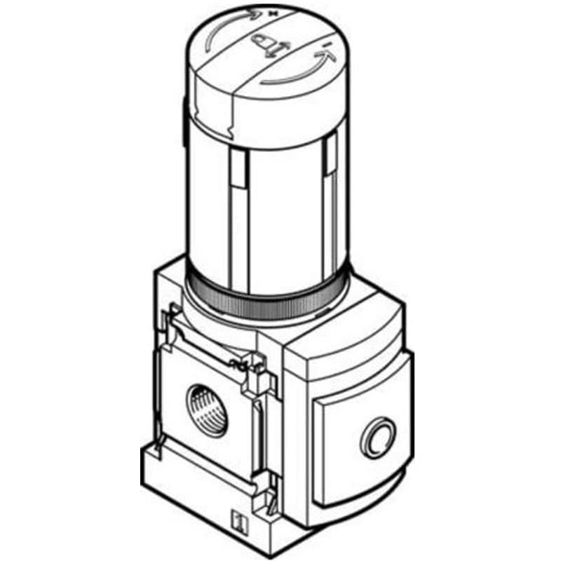 MS4-LRB-1/4-D7-A8-AS エアレギュレータ MSシリーズ G 1/4 1500L/min 1個 Festo 【通販モノタロウ】