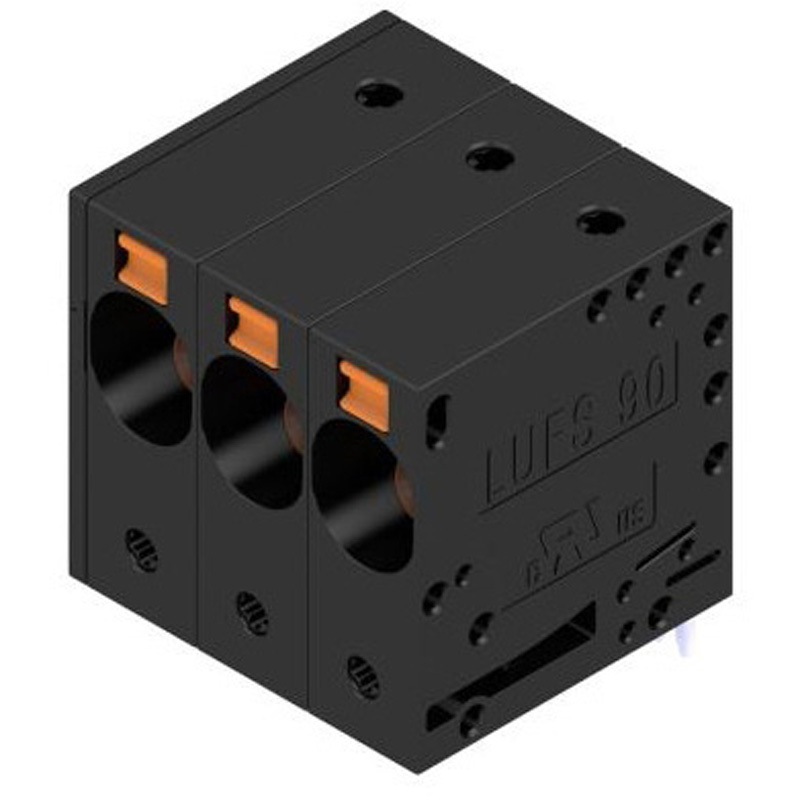 2500460000 クランプ金具 LUシリーズ 10mmピッチ 1列 3極 1箱 40個入 1箱(40個) WEIDMULLER 【通販モノタロウ】