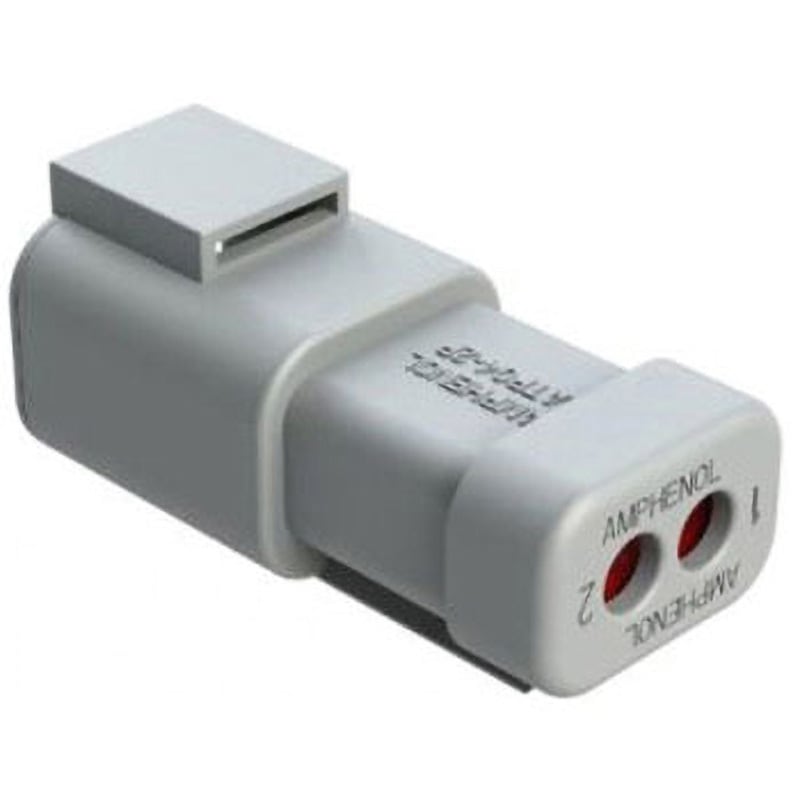 ATP04-2P-EC01 ケーブルコネクタ 2極 オス 自動車用コネクタ 1袋 400個入 1袋(400個) AMPHENOL 【通販モノタロウ】
