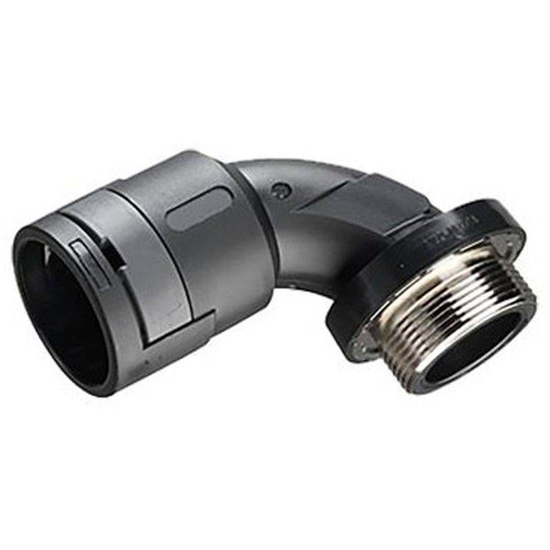 7TCA297120R0347 NEBV0404 コンジットフィッテイング 90° エルボー 黒 ナイロン 12 NEBVシリーズ用 1袋 4個入 1袋(4個) KOPEX 【通販モノタロウ】