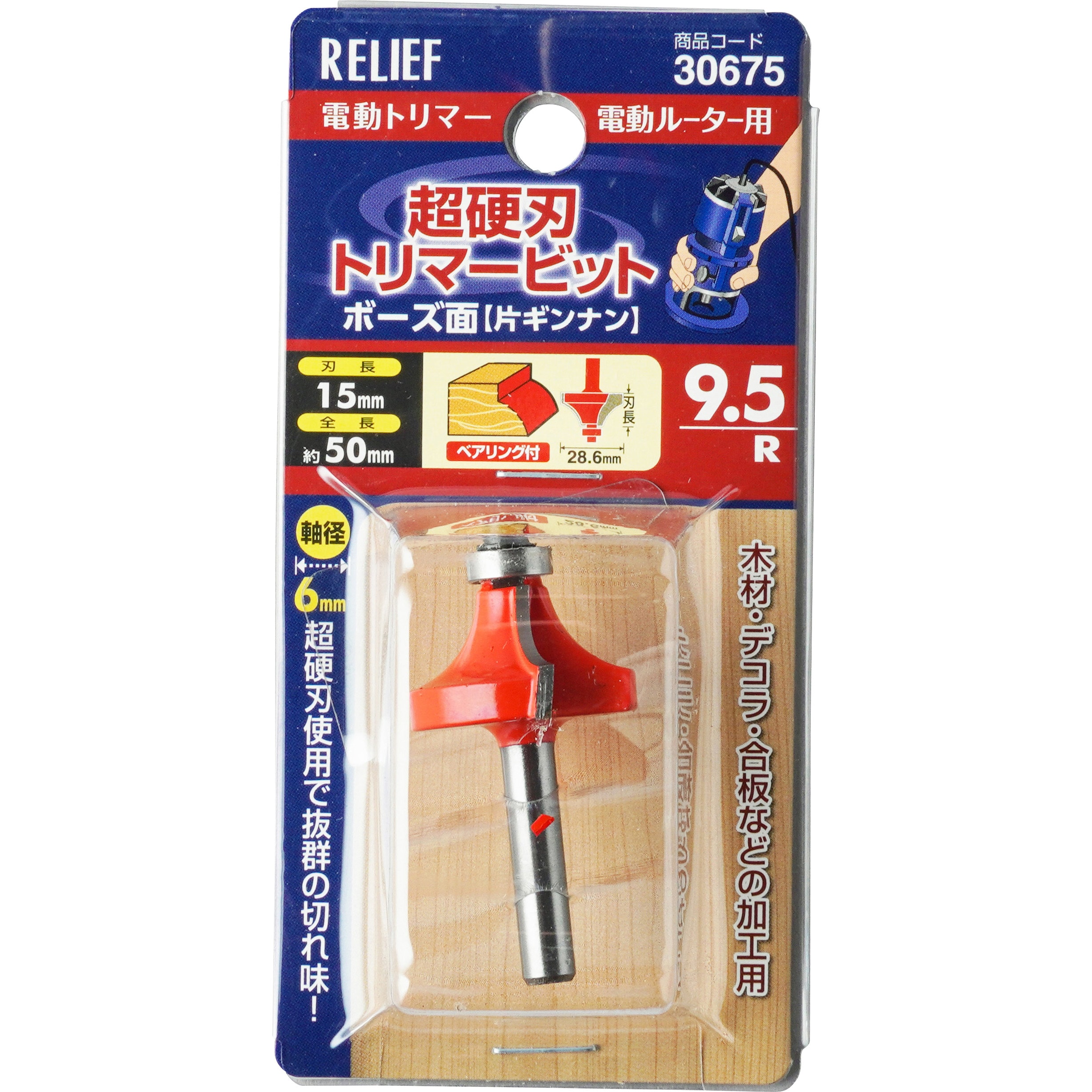 30675 トリマービットボーズ面 1本 RELIEF 【通販モノタロウ】