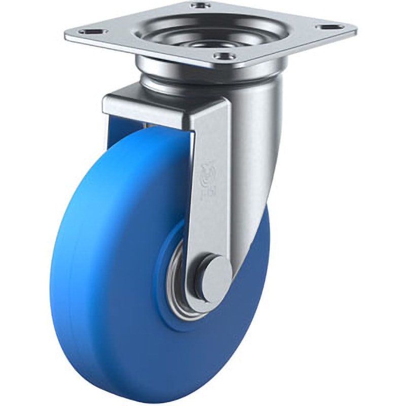 MCBJ-130 J型 自在車(MCナイロン車・ダブルベアリング)プレート式 1個 ユーエイキャスター 【通販モノタロウ】