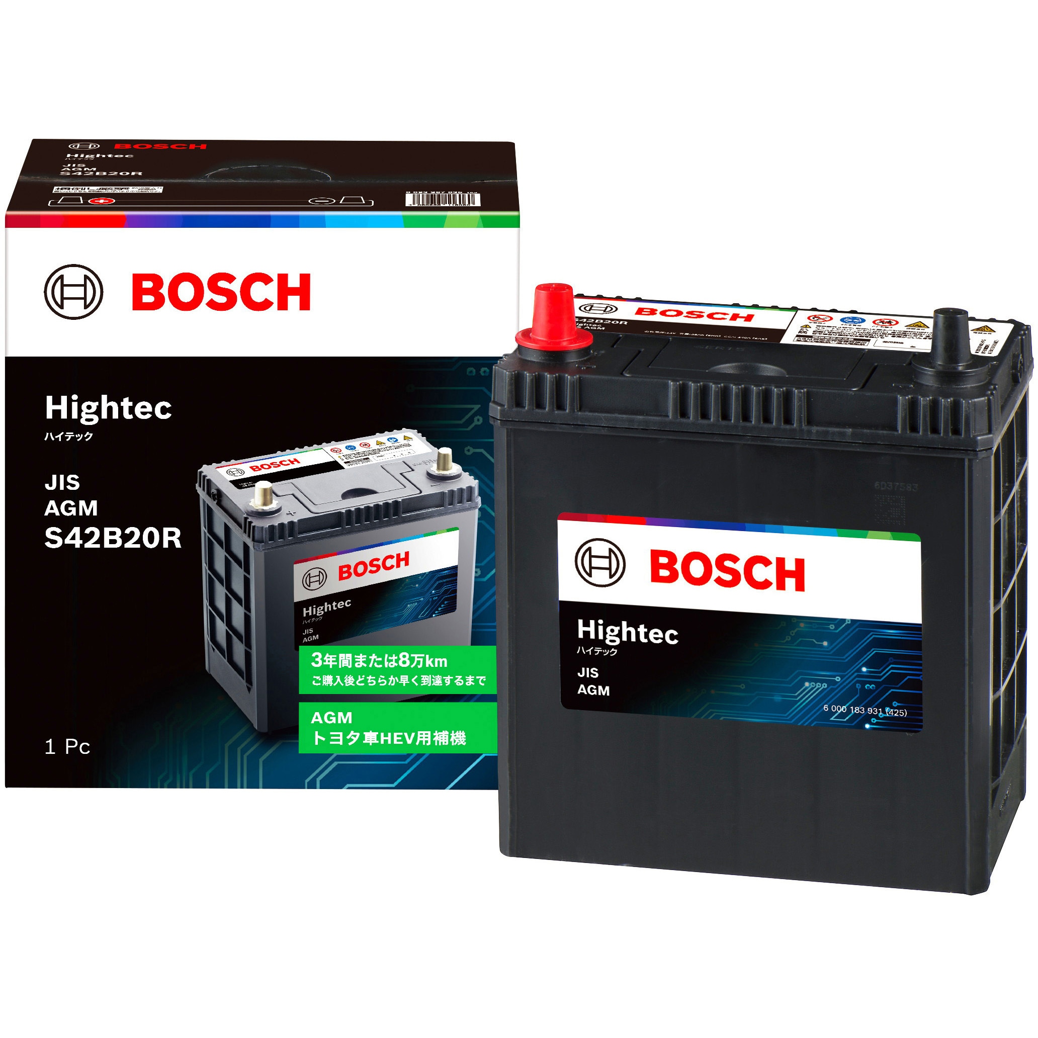 【新品未使用】BOSCH Hightec AGMバッテリー HT-S42B20R HT-S42B20R AGM バッテリー Hightec 1個 BOSCH(ボッシュ) 【通販