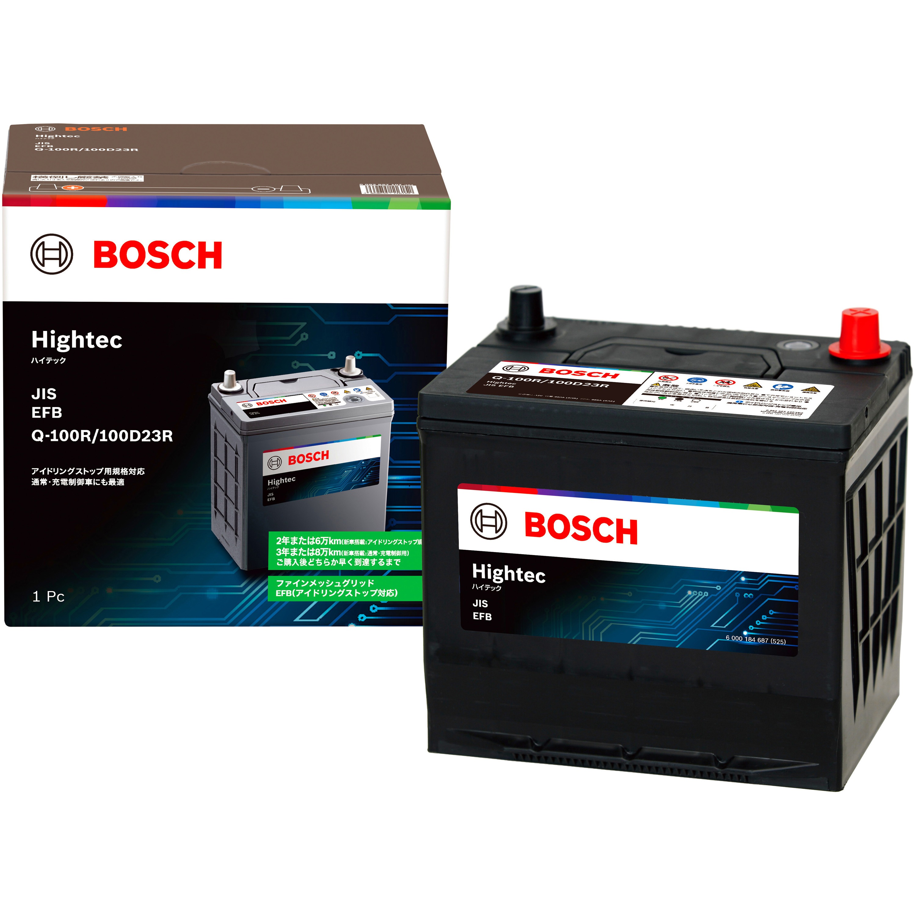 BOSCH Hightec Q-100/100D23R EFBバッテリー HT-Q-100R/100D23R EFB バッテリー Hightec 1個 BOSCH(ボッシュ