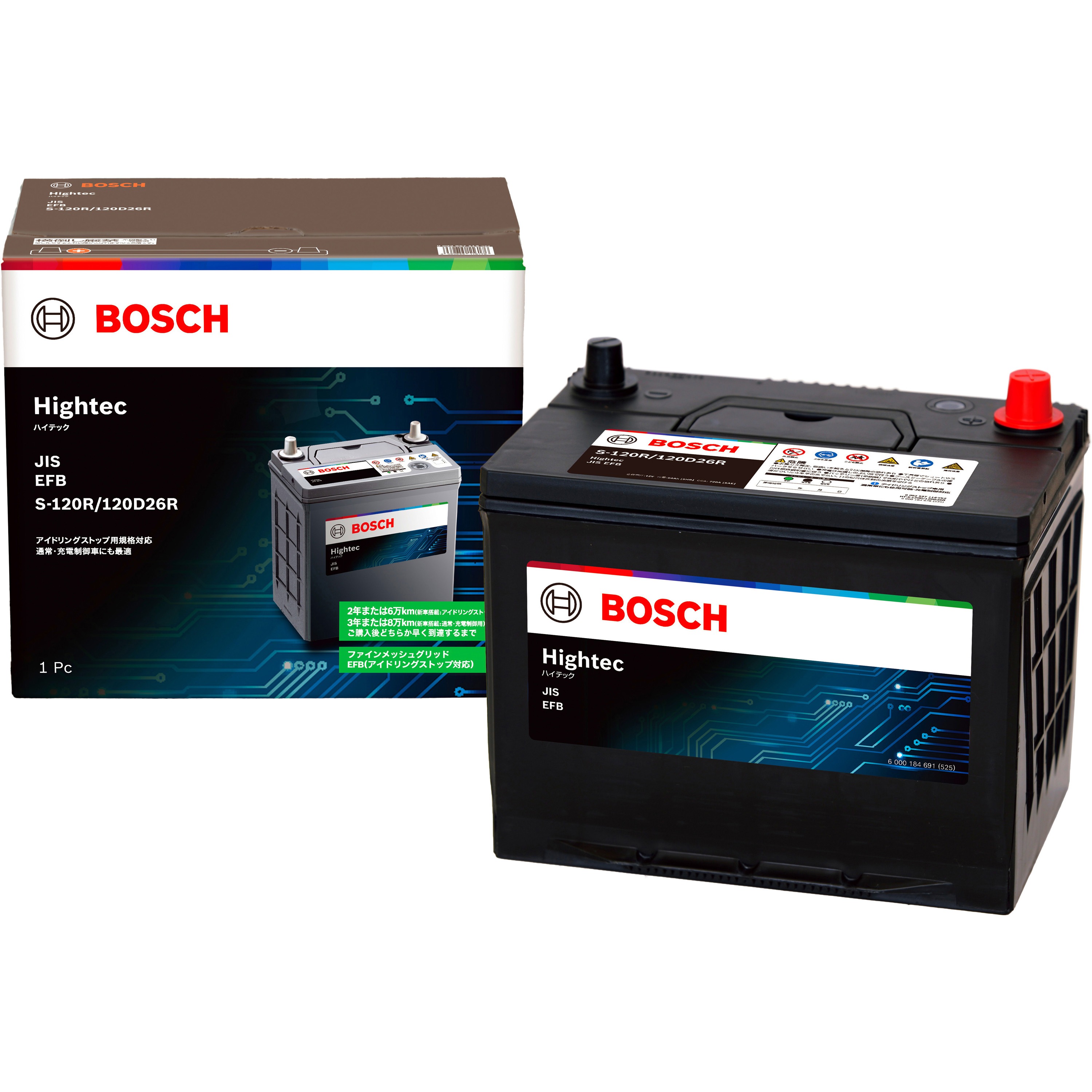 BOSCH EFBバッテリー S-120/120D26L HT-S-120R/120D26R EFB バッテリー Hightec 1個 BOSCH(ボッシュ