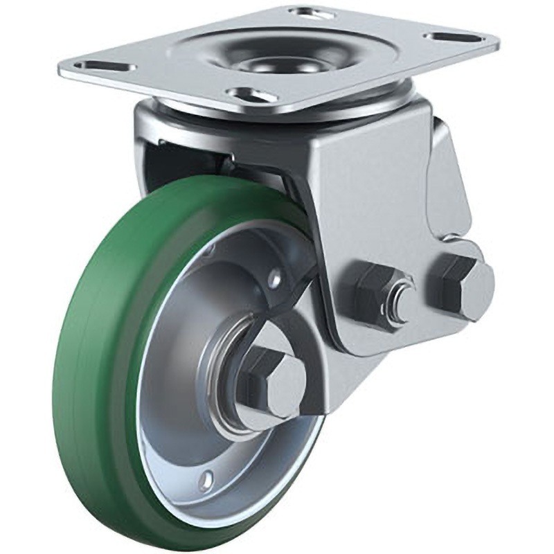SKY-2S200WF(Gr)-B-1 重荷重用クッションキャスター 200径 自在 耐緑ゴム車輪 1個 ユーエイキャスター 【通販モノタロウ】