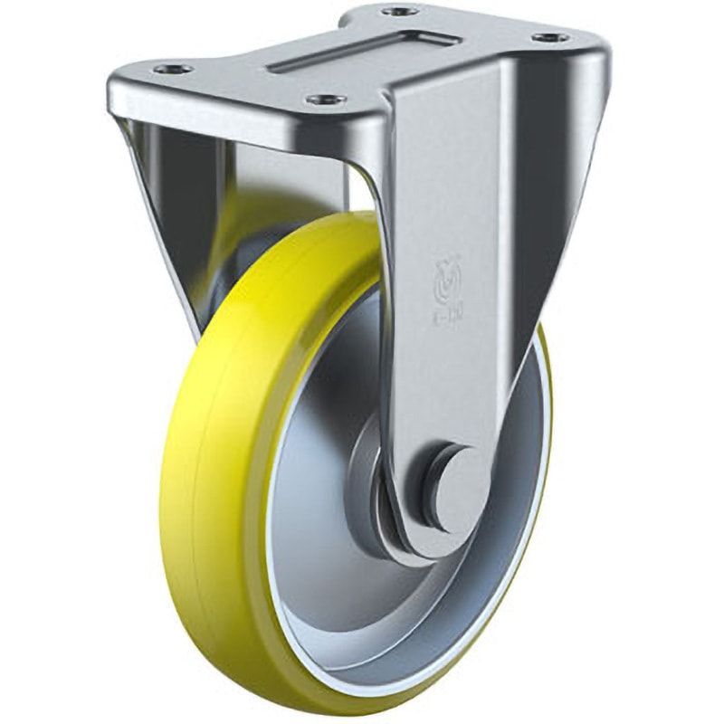 UWEK-150 K型 固定車(導電ウレタン車輪) ユーエイキャスター 車輪径150mm