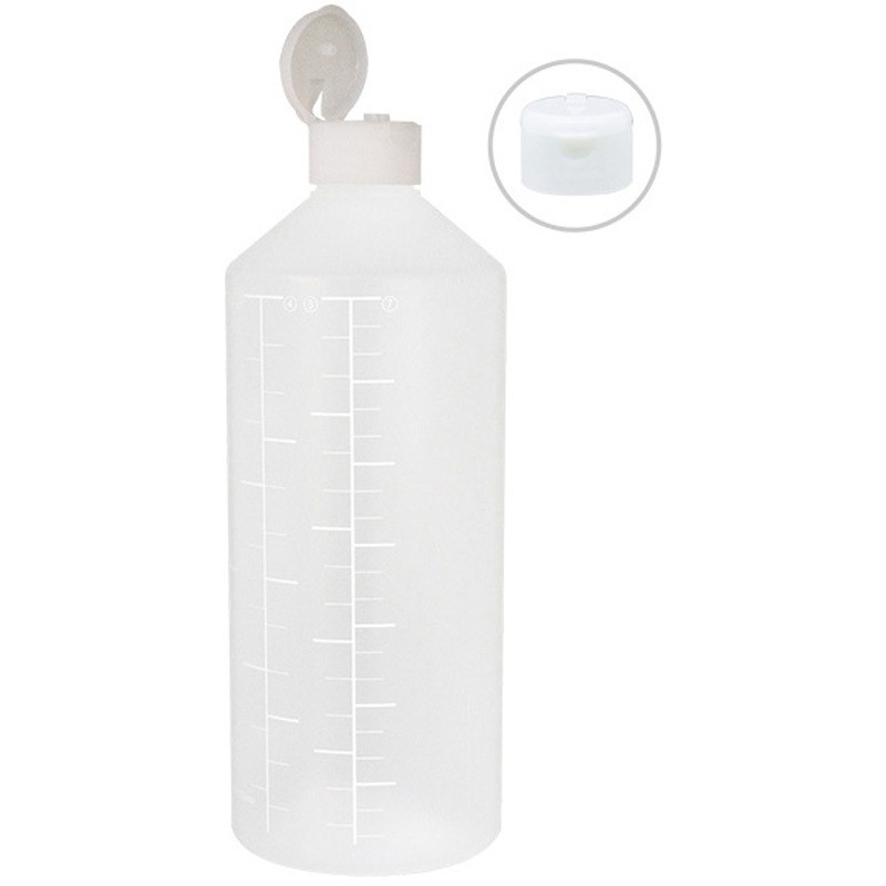 23260-020 ワンタッチキャプ付きK投薬瓶(プリント目盛り) 金鵄製作所 容量500mL   23260-020