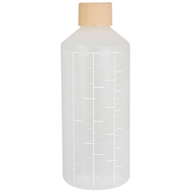 24250-084 セーフティキャップ付きK投薬瓶(プリント目盛り) 金鵄製作所 容量400mL   24250-084