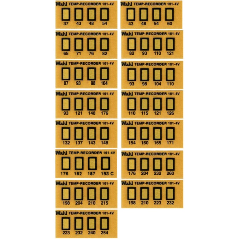 101-4V-154 真空用テンプ・プレート 4点表示 Wahl(ウォール) 154-160 