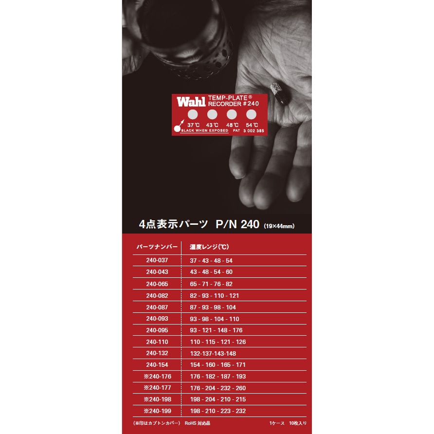 IFITFUN バーベル　プレート 25 kg 4枚　引き取り専用　4枚です！ 240-037 テンプ・プレート 4点表示 Wahl(ウォール) 37-43-48-54℃ 1