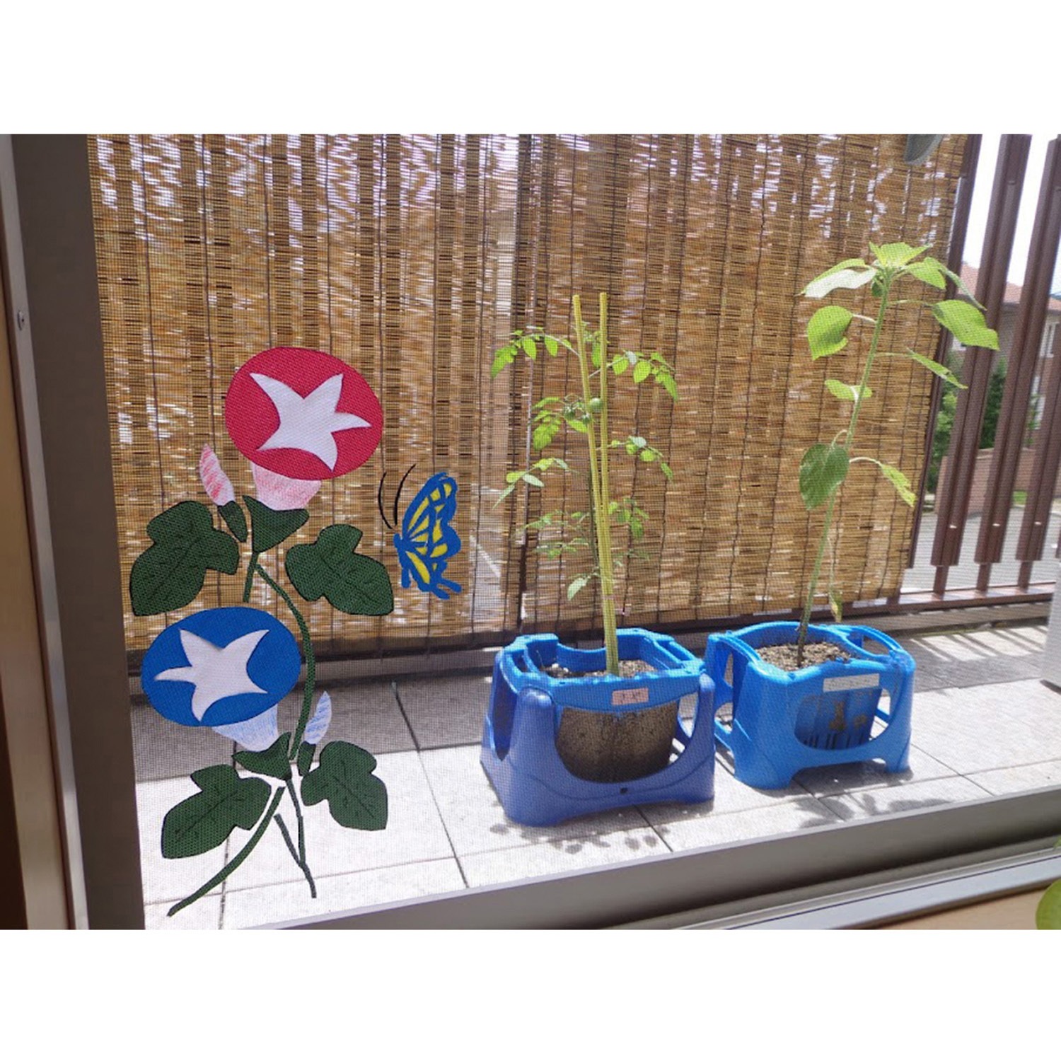 AMD-104 網戸パッチ DECO WAKI(和気産業) 青色 1枚 AMD-104