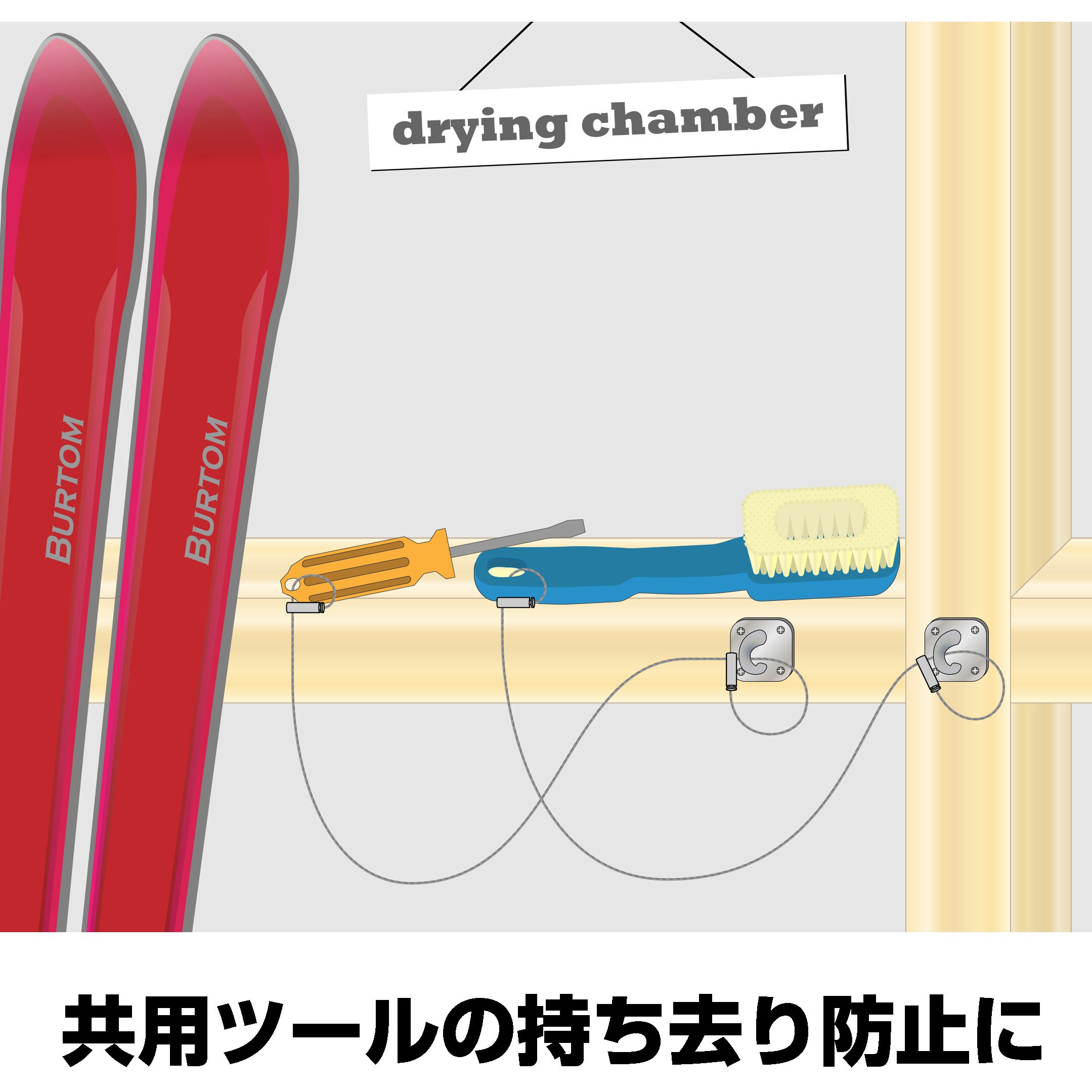 WBS-001 カチットワイヤーW 両端リングタイプ WAKI ワイヤー長