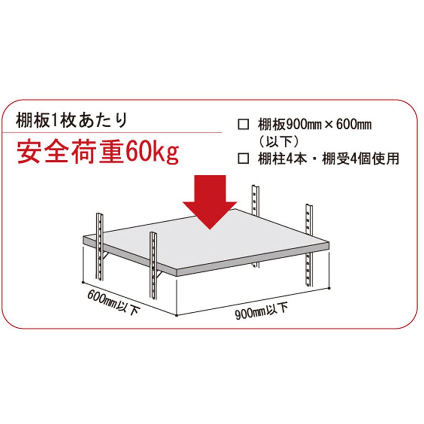 WLS-012W フィット棚支柱 WAKI(和気産業) 1本 WLS-012W - 【通販