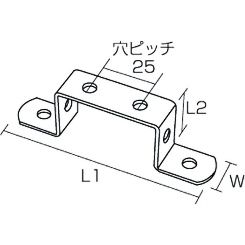 333-5 ジョイント金具 19型Ω 三基鋼業 長さ27mm厚さ2mm 1個 333