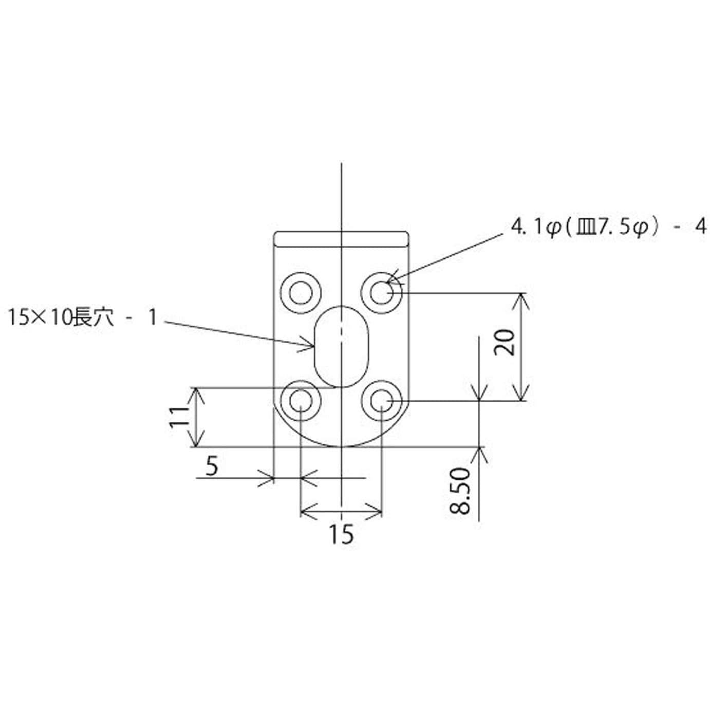 BS-507 補助金具ステイ WAKI 全長103mm 1個 BS-507 - 【通販 BS-507 補助金具ステイ WAKI 全長103mm 1個 BS-507 - 【通販