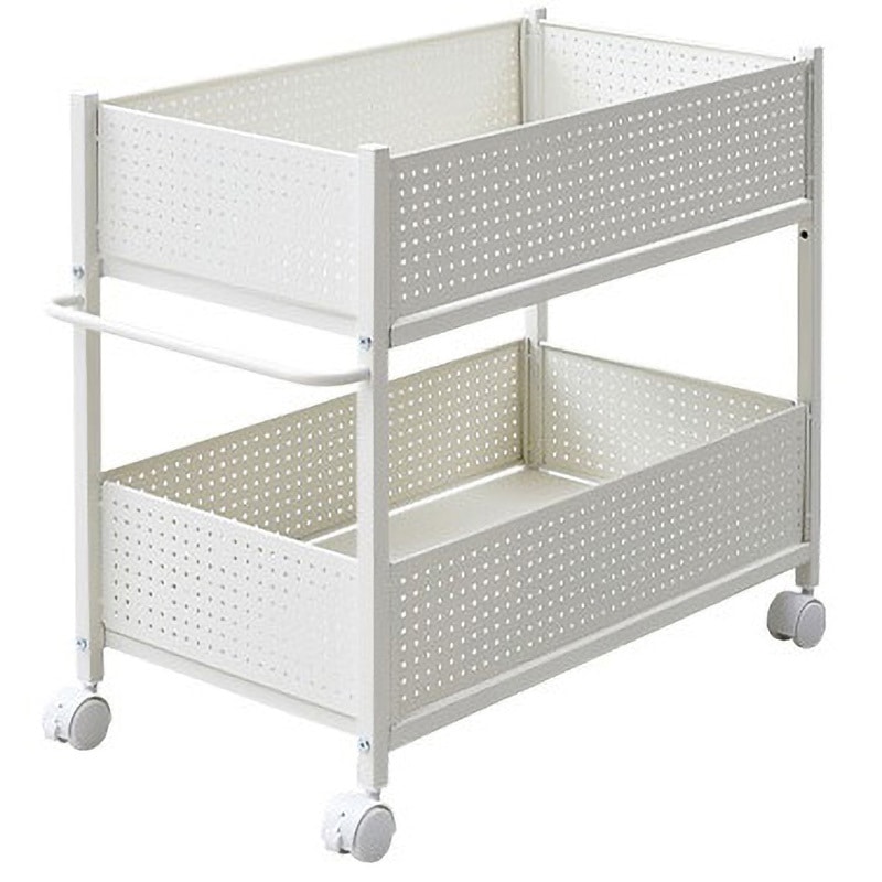 OPR-7538(WH/WH) 収納ラック キャスター付き YAMAZEN(山善) 高さ