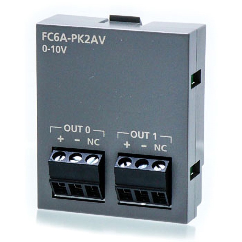 FC6A-PK2AV プログラマブルコントローラ アナログカートリッジ IDEC(和泉電気) 電圧出力   FC6A-PK2AV