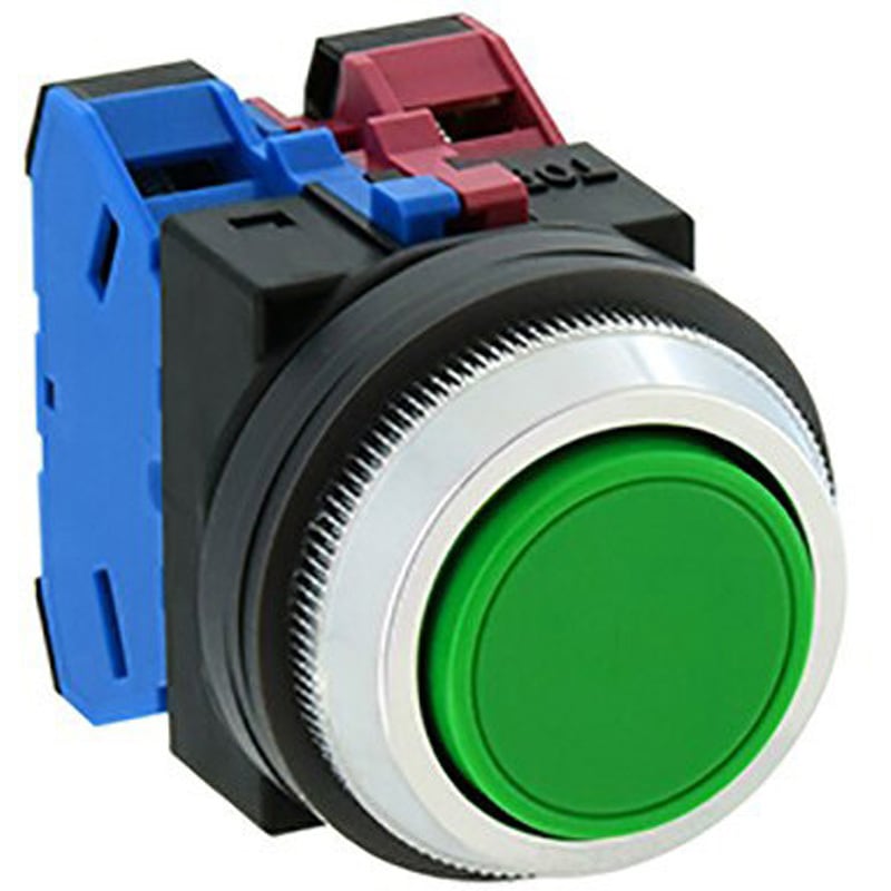 ABN122G Φ30 押ボタンスイッチ(平形) IDEC(和泉電気) モメンタリ 2a2b