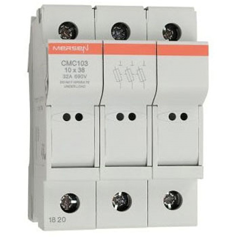 G1062790 レール取り付けヒューズホルダ 30A CUSCC 600V ac Mersen 1個 G1062790