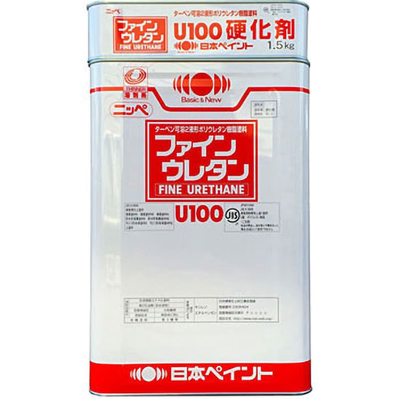 1002047-S ファインウレタンU100 塗料液・硬化剤セット 1セット(15kg) 日本ペイント 【通販サイトMonotaRO】