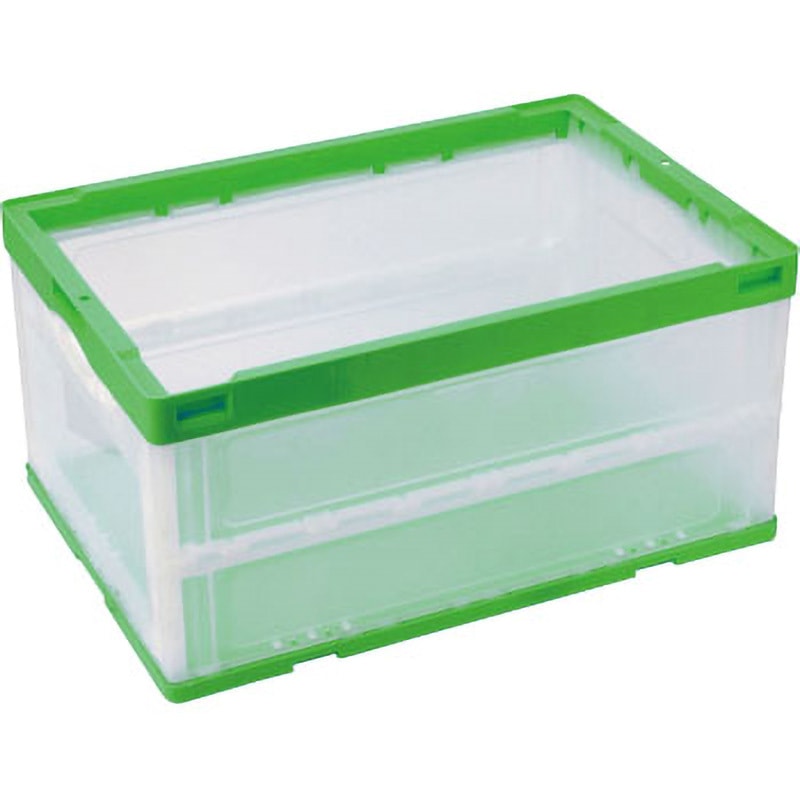 FCSD75-GR/C 折りたたみコンテナ 扉付きタイプ モノタロウ 容量75L 緑