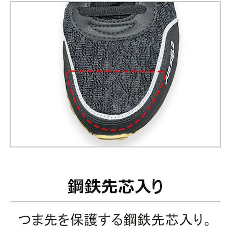 ジョブフィールドFK-56 福山ゴム工業 スニーカー 紐タイプ サイズ25cm